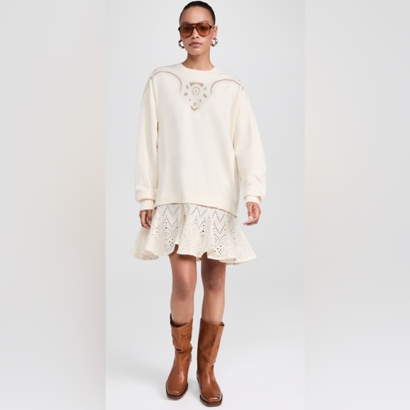 Free People Prairie Sweatshirt, MED NWT - Picture 7 of 12